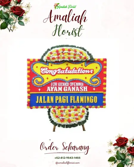 Sewa Papan Bunga Bakom